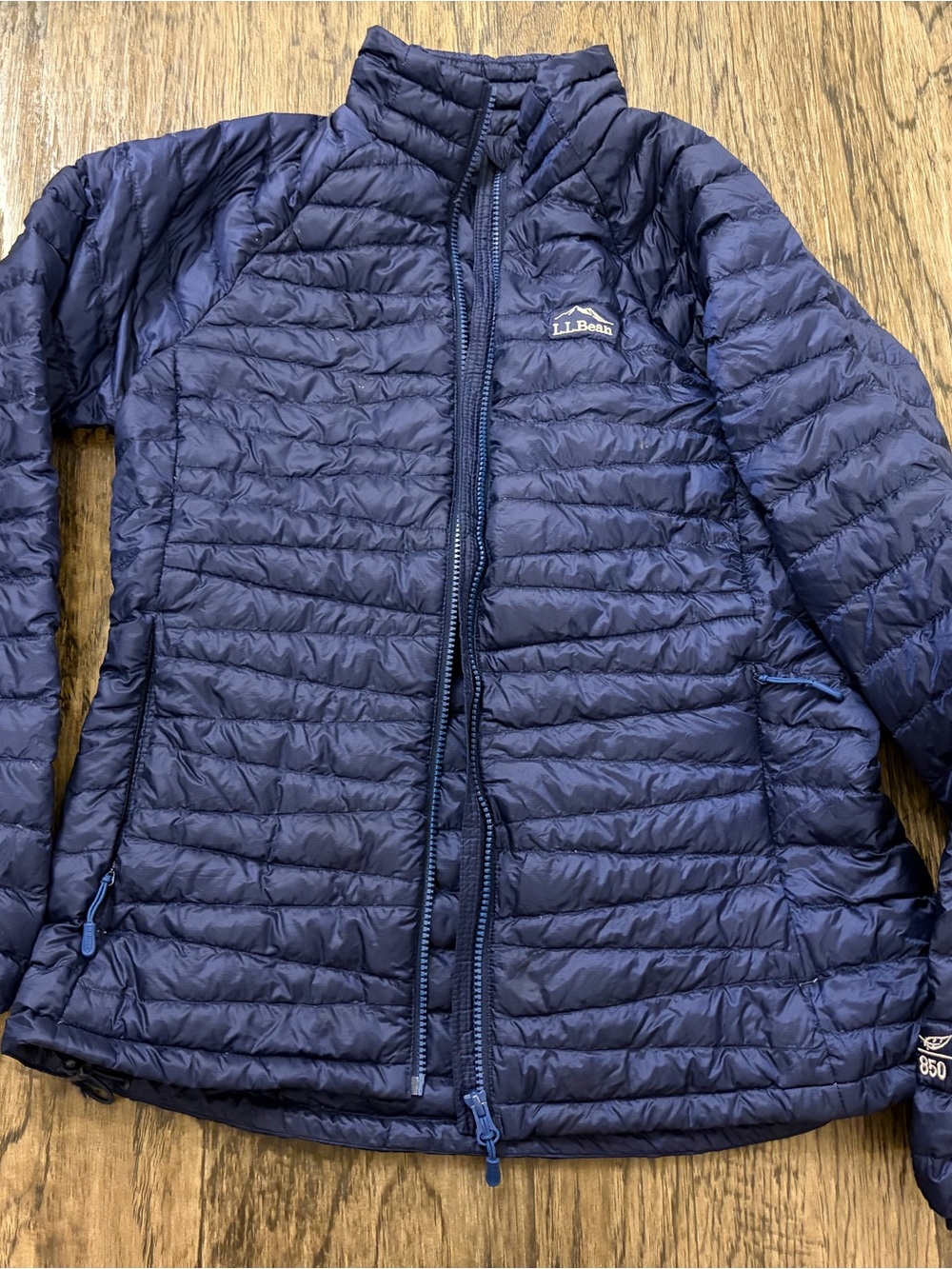 L.L. Bean Navy Quilted Packable Puffer Jacket